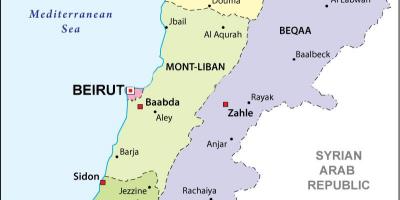 Peta politik Lebanon