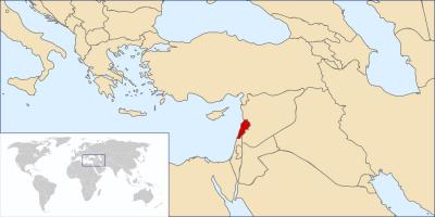Peta dari Lebanon dunia 