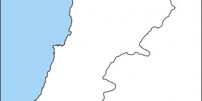 Peta kosong dari Lebanon